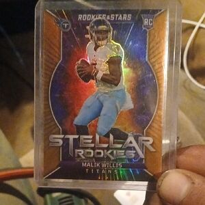 2022 Panini Rookies And Stars Stellar Rookies Malik Willis Orange Prizm /25